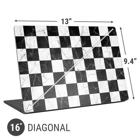 Checkered Marble Universal Laptop 16in (13 x 9.4in) Skin